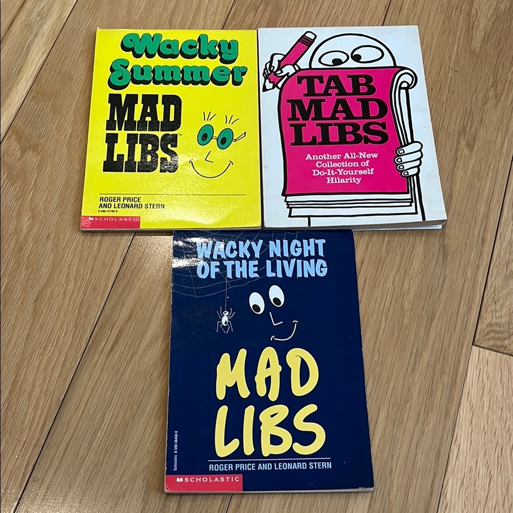 Mad Libs Book Set - Wacky Summer, Tab, Wacky Night